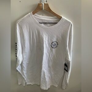 Brixton White Long Sleeve Tee size L NWT